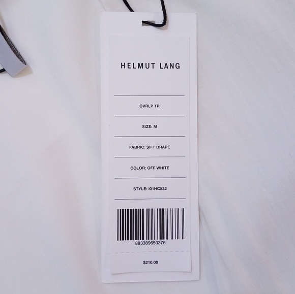 HELMUT LANG Soft Shroud Overlap Sleeveless Top NWT - Picture 7 of 8